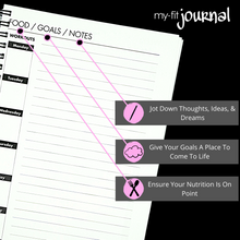 Load image into Gallery viewer, Black Barbell Fitness Journal
